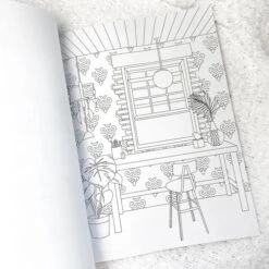 Cozy Interior Adult Coloring Book -Ed's plant shop cozy interior adult coloring book 899528