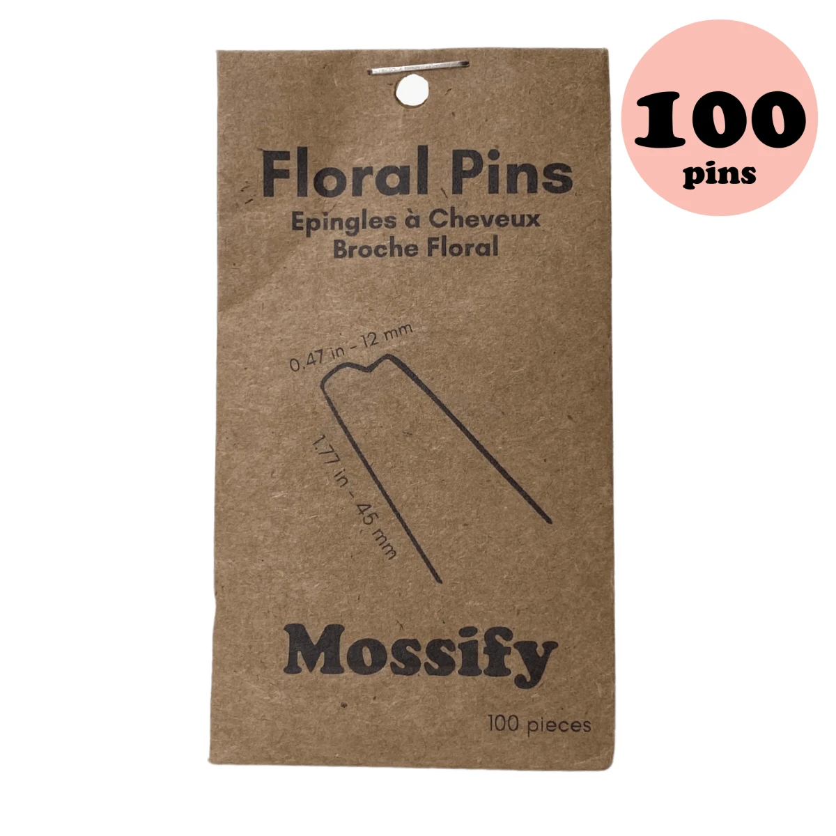 Floral Greening Pins (100-Pack) – Stainless Steel Pins For Moss Poles & Wreaths 3 Floral Greening Pins (100-Pack) – Stainless Steel Pins For Moss Poles & Wreaths
