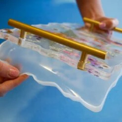 Floral Resin Serving Tray Kit -Ed's plant shop floral resin serving tray kit 199672