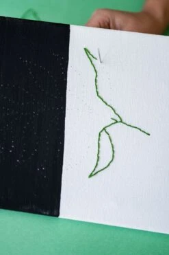 Floral String Art + Canvas Embroidery Kit -Ed's plant shop floral string art canvas embroidery kit 738246