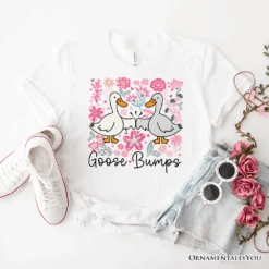 Funny Goose Bumps Floral T-Shirt, White, Natural And Black Sarcastic Goose Tee Gifts -Ed's plant shop funny goose bumps floral t shirt white natural and black sarcastic goose tee gifts 650720