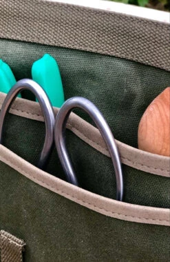 Garden Tool Belt - Waxed Canvas For Gardening -Ed's plant shop garden tool belt waxed canvas for gardening 873118