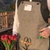 Gardening Apron - Waxed Canvas Apron With Pockets 2 Gardening Apron - Waxed Canvas Apron With Pockets -Ed's plant shop gardening apron waxed canvas apron with pockets 491478