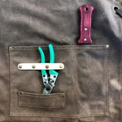 Gardening Apron - Waxed Canvas Apron With Pockets -Ed's plant shop gardening apron waxed canvas apron with pockets 681591