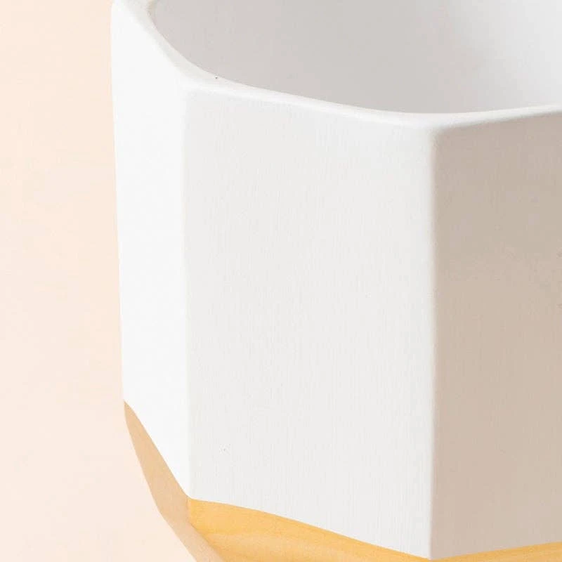 Garonne Rose Gold & Grey Planter Pot Set 6 Garonne Rose Gold & Grey Planter Pot Set - Image 4