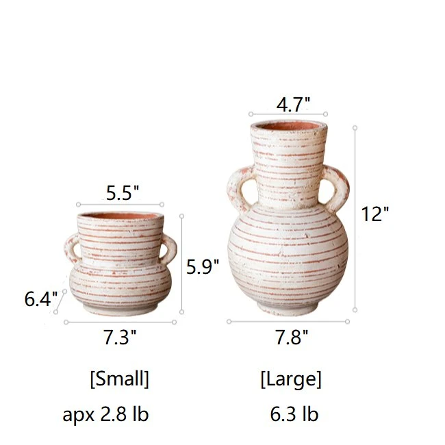 Handmade Terracotta Planter Vase With Handles 16 Handmade Terracotta Planter Vase With Handles - Image 14