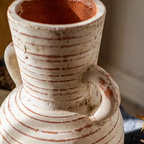 Handmade Terracotta Planter Vase With Handles 7 Handmade Terracotta Planter Vase With Handles - Image 5