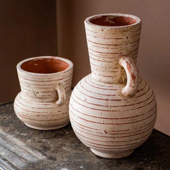 Handmade Terracotta Planter Vase With Handles 11 Handmade Terracotta Planter Vase With Handles - Image 9
