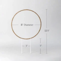 Hemp Circle Trellis Support -Ed's plant shop hemp circle trellis support 844682