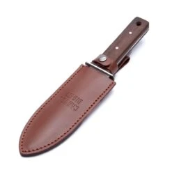 Hori Hori Garden Knife With Walnut Handle & Leather Sheath -Ed's plant shop hori hori garden knife with walnut handle leather sheath 744169