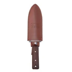 Hori Hori Garden Knife With Walnut Handle & Leather Sheath -Ed's plant shop hori hori garden knife with walnut handle leather sheath 981590