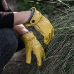 Barebones Kunar Glove: Premium All-Purpose Work Glove: Natural/Yellow -Ed's plant shop kunar glove premium all purpose work glove naturalyellow 184954