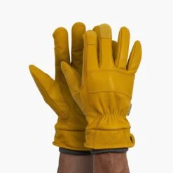 Barebones Kunar Glove: Premium All-Purpose Work Glove: Natural/Yellow -Ed's plant shop kunar glove premium all purpose work glove naturalyellow 403243