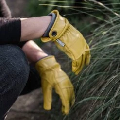 Barebones Kunar Glove: Premium All-Purpose Work Glove: Natural/Yellow -Ed's plant shop kunar glove premium all purpose work glove naturalyellow 951655