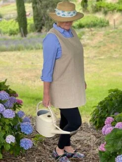 Linen Apron – French Style Crossback Apron For Home, Shop, And Garden -Ed's plant shop linen apron french style crossback apron for home shop and garden 758365