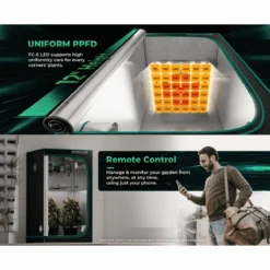 Mars Hydro FC-E3000 300W Bridgelux LED Grow Light | Smart Grow System -Ed's plant shop mars hydro fc e3000 300w bridgelux led grow light smart grow system 877595