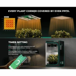 Mars Hydro FC3000-EVO 300W Smart Grow System Samsung LM301H LED Grow Light -Ed's plant shop mars hydro fc3000 evo 300w smart grow system samsung lm301h led grow light 628154