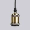 Modern Pendant And Socket- Brass -Ed's plant shop modern pendant and socket brass 613345