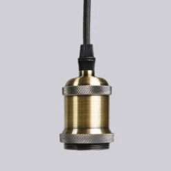 Modern Pendant And Socket- Brass