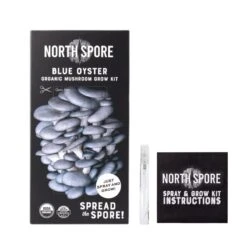 Organic Blue Oyster ‘Spray & Grow’ Mushroom Growing Kit -Ed's plant shop organic blue oyster spray grow mushroom growing kit 807921