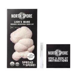 Organic Lion's Mane ‘Spray & Grow’ Mushroom Growing Kit -Ed's plant shop organic lions mane spray grow mushroom growing kit 269452