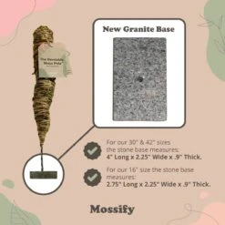 Original Bendable Moss Pole™ By Mossify (16"–54") | Flexible Plant Support -Ed's plant shop original bendable moss pole by mossify 1654 flexible plant support 2310496