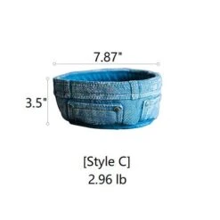 Pants For Plants – Blue Jeans Cement Planter With Drainage Hole -Ed's plant shop pants for plants blue jeans cement planter with drainage hole 220092