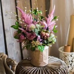 Paper Bag Style Concrete Garden Planter With Drainage – 3 Sizes -Ed's plant shop paper bag style concrete garden planter with drainage 3 sizes 657031