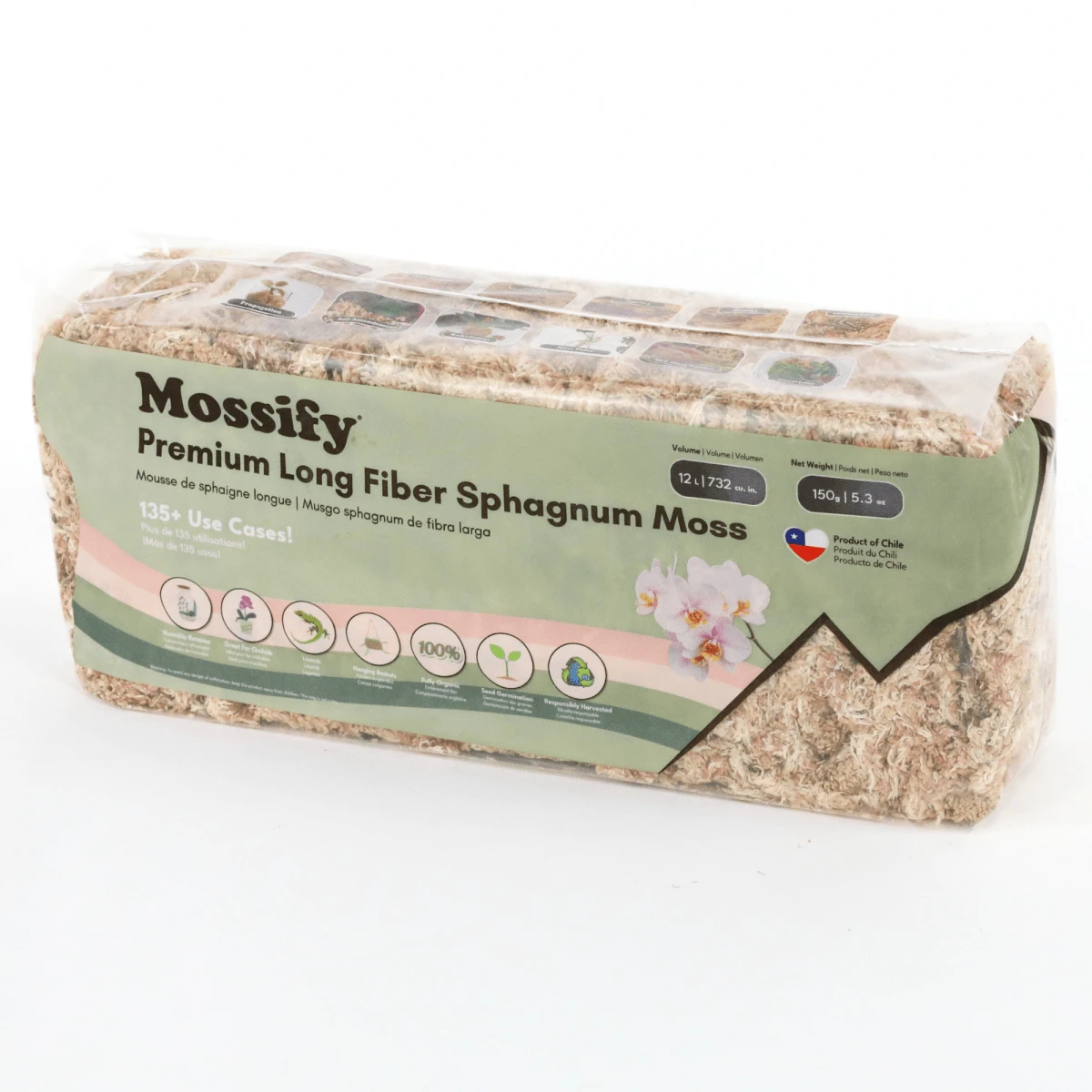 Premium Long Fiber Sphagnum Moss – Orchid & Kokedama Substrate (150g) 11 Premium Long Fiber Sphagnum Moss – Orchid & Kokedama Substrate (150g) - Image 9