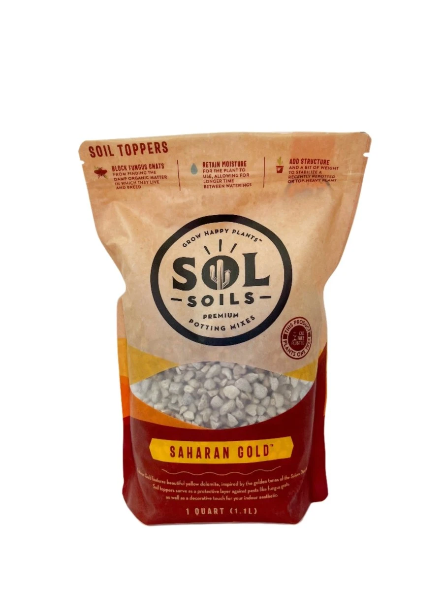 Saharan Gold Soil Topper – Decorative Yellow Dolomite For Potted Plants 4 Saharan Gold Soil Topper – Decorative Yellow Dolomite For Potted Plants - Image 2