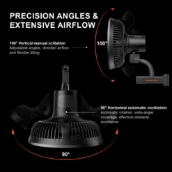 Spider Farmer 6" Clip-On Fan For Indoor Plants -Ed's plant shop spider farmer 6 clip on fan for indoor plants 375607