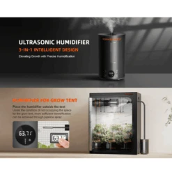 Spider Farmer Cool Mist Humidifier 6L | Compact Humidity Solution For Grow Tents -Ed's plant shop spider farmer cool mist humidifier 6l compact humidity solution for grow tents 301690