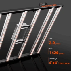 Spider Farmer SE5000 480W Dimmable Full Spectrum LED Grow Light -Ed's plant shop spider farmer se5000 480w dimmable full spectrum led grow light 848313