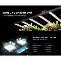 Spider Farmer SE7000 730W Dimmable Full Spectrum LED Grow Light -Ed's plant shop spider farmer se7000 730w dimmable full spectrum led grow light 696835