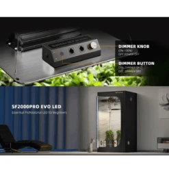 Spider Farmer SF2000Pro 200W Dimmable Full Spectrum LED Grow Light 22 Spider Farmer SF2000Pro 200W Dimmable Full Spectrum LED Grow Light -Ed's plant shop spider farmer sf2000pro 200w dimmable full spectrum led grow light 246772