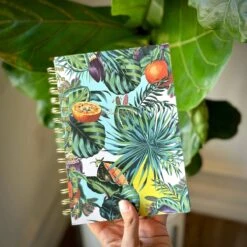 Spiral Lined Notebook - Tropical Plants -Ed's plant shop spiral lined notebook tropical plants 662432