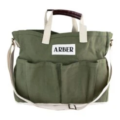 Stylish Garden Tote Bag With Pockets – Durable, Mesh Bottom