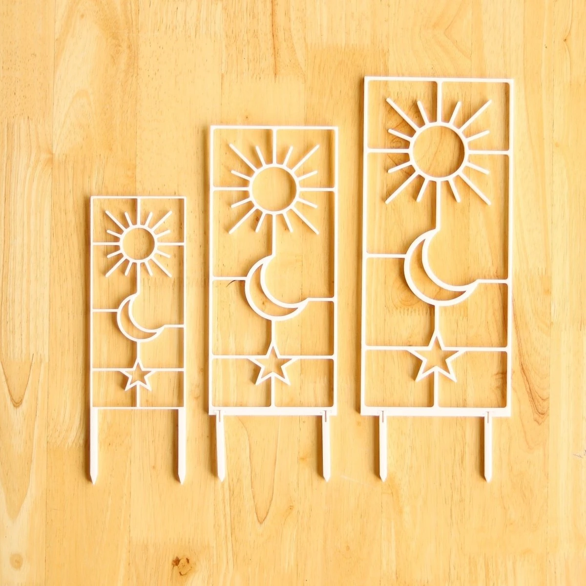 Sun, Moon & Star Houseplant Trellis 3 Sun, Moon & Star Houseplant Trellis