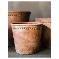 Terracotta & Concrete Planter Pot -Ed's plant shop terracotta concrete planter pot 191944