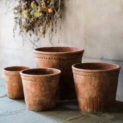 Terracotta & Concrete Planter Pot -Ed's plant shop terracotta concrete planter pot 525244