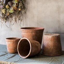 Terracotta & Concrete Planter Pot -Ed's plant shop terracotta concrete planter pot 648862