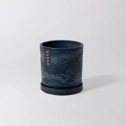 4 Inch Upcycled Signature Stone Planter Pot & Saucer 20 4 Inch Upcycled Signature Stone Planter Pot & Saucer -Ed's plant shop upcycled signature stone planter pot saucer 4 inch 899311