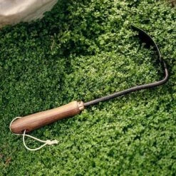 Barebones Walnut Square Weeding Hoe For Digging, Trenching & Root Removal -Ed's plant shop walnut square weeding hoe 962715
