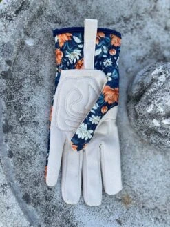 Women’s Floral “Olivia” Garden & Project Gloves – Reinforced Cotton Twill & Spandex -Ed's plant shop womens floral gardening and project gloves the olivia 294612