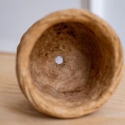 Woven Bamboo Styled Basket - Concrete - Various Sizes -Ed's plant shop woven bamboo styled basket concrete various sizes 136376